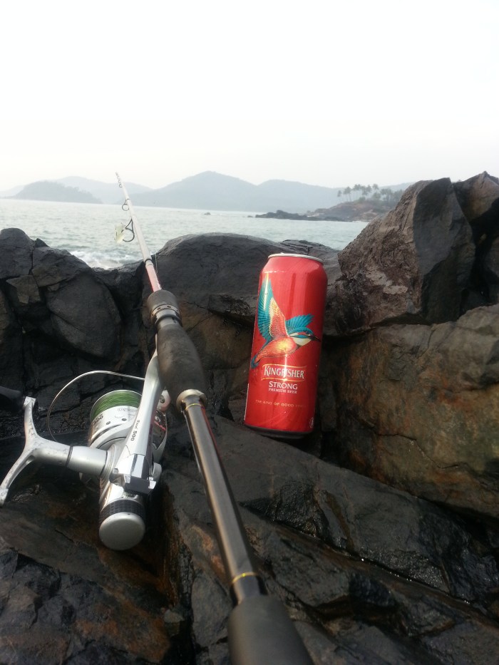 Trevaly and waves 048